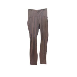 Lululemon Train Times Lavender Gray Leggings Mesh Detail Size 4